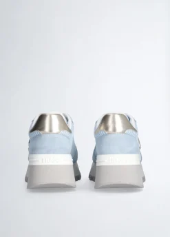 Liu Jo Sneakers à plateforme en daim et maille filet|Femme Sneakers