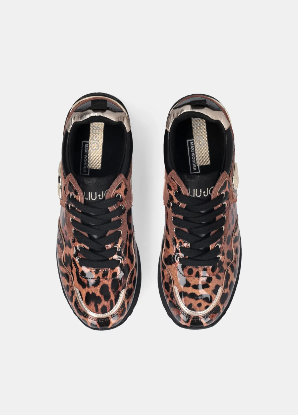 Liu Jo Sneakers à plateforme en vernis animalier|Femme Sneakers