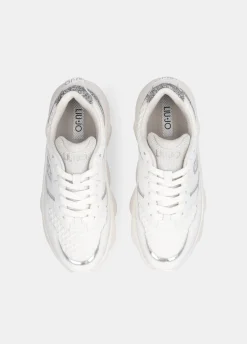 Liu Jo Sneakers à semelle épaisse en cuir avec glitter|Femme Sneakers