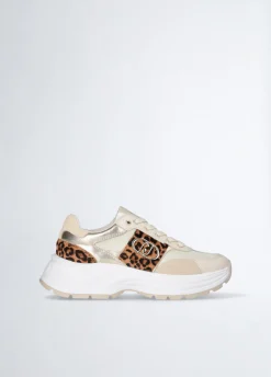 Liu Jo Sneakers avec détails en cuir de poulain|Femme Sneakers