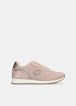 Liu Jo Sneakers avec glitters et mesh|Femme Sneakers