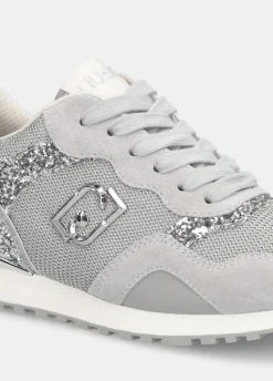 Liu Jo Sneakers avec glitters et mesh|Femme Sneakers
