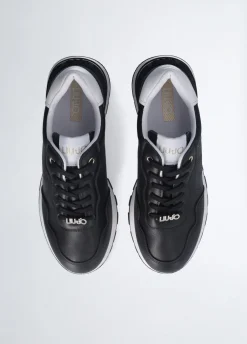 Liu Jo Sneakers en cuir avec logo ajouré|Femme Sneakers