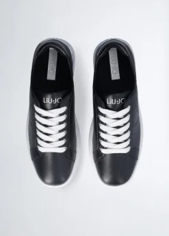 Liu Jo Sneakers en cuir avec logo ajouré|Femme Sneakers