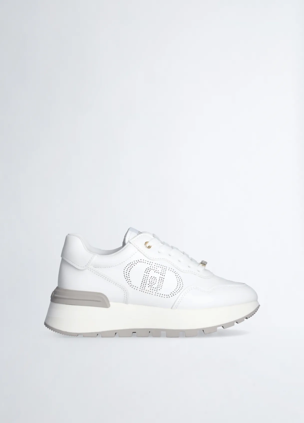 Liu Jo Sneakers en cuir avec logo ajouré|Femme Sneakers