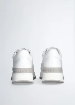 Liu Jo Sneakers en cuir avec logo ajouré|Femme Sneakers