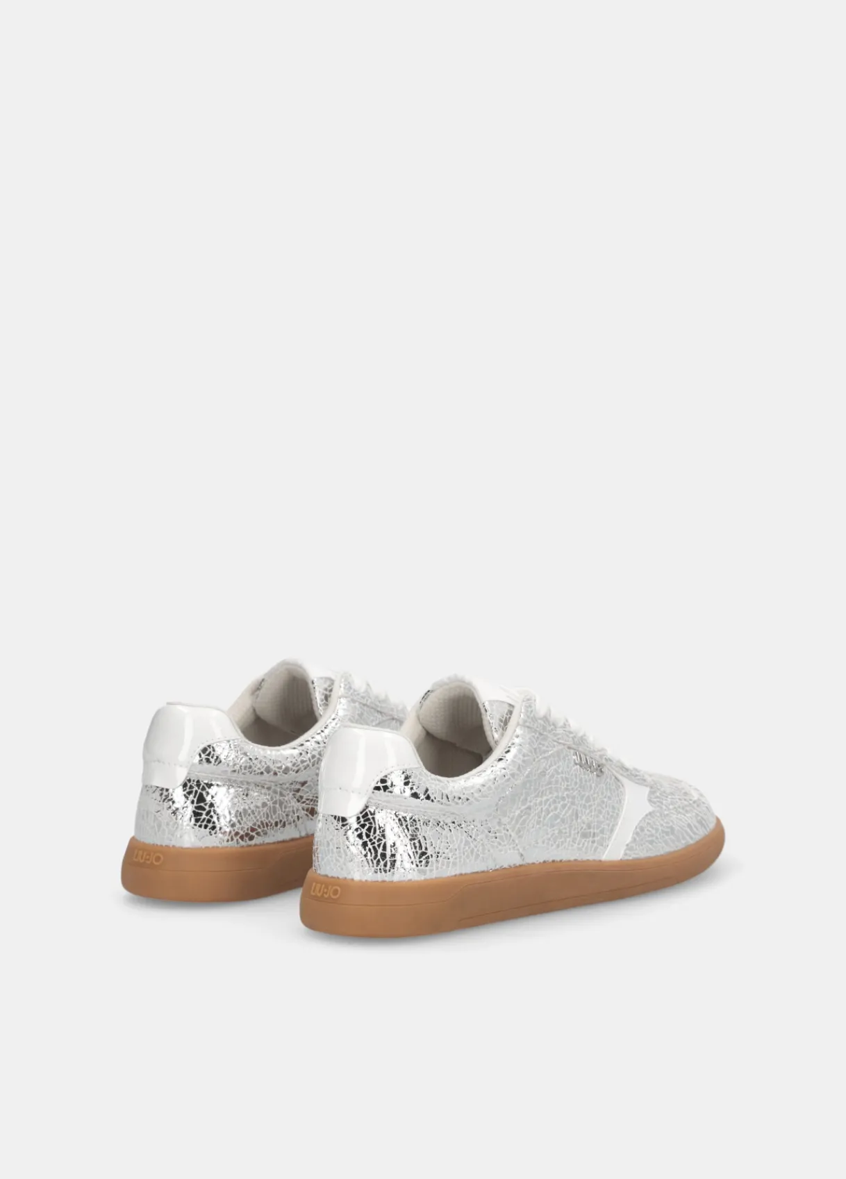 Liu Jo Sneakers en cuir craquelé lamé|Femme Sneakers