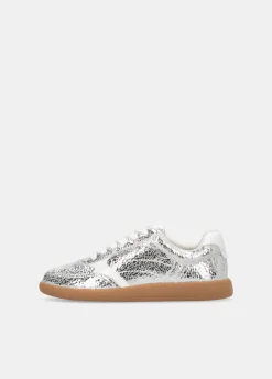 Liu Jo Sneakers en cuir craquelé lamé|Femme Sneakers