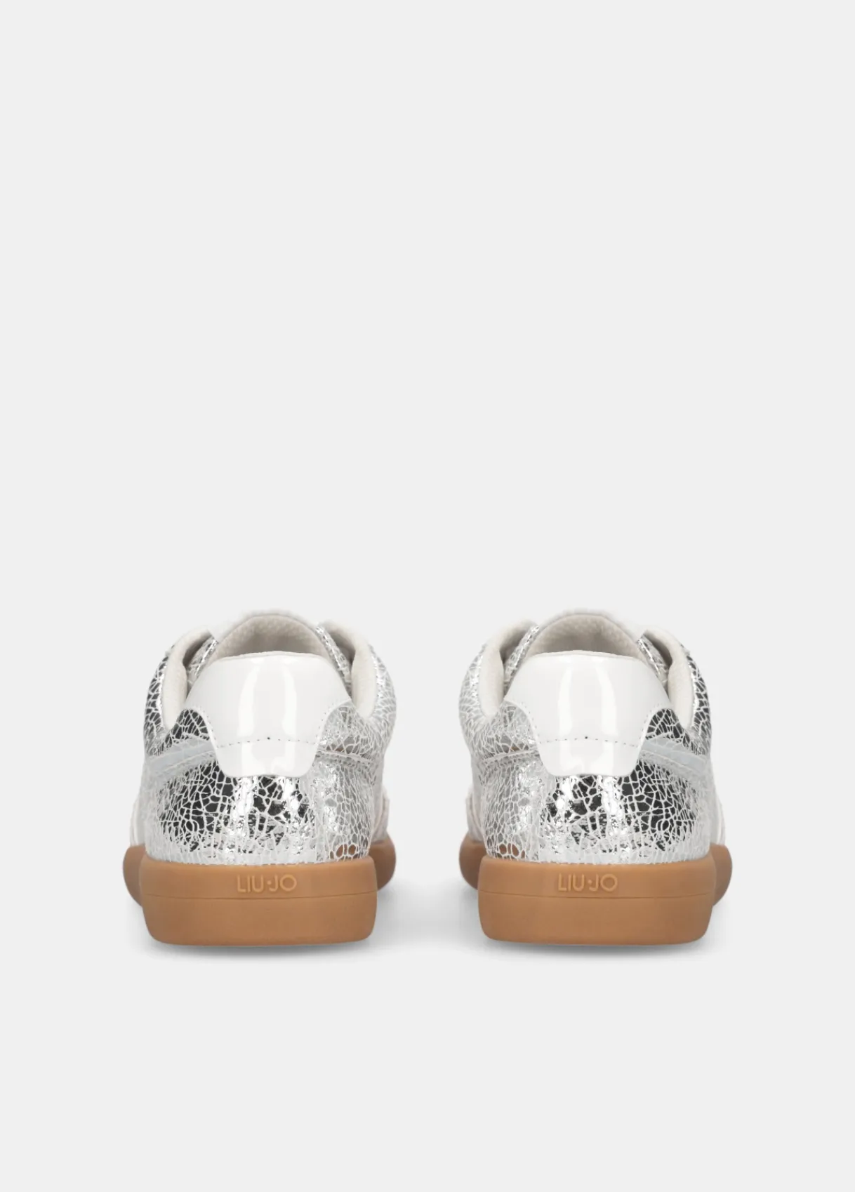 Liu Jo Sneakers en cuir craquelé lamé|Femme Sneakers