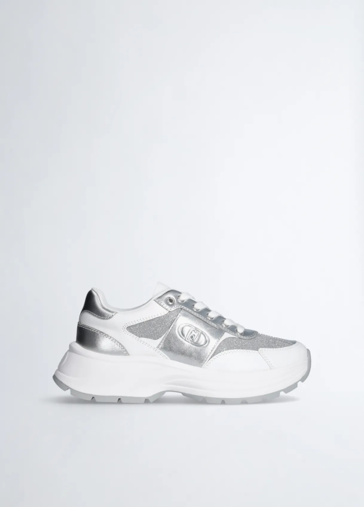 Liu Jo Sneakers en cuir et lurex|Femme Sneakers
