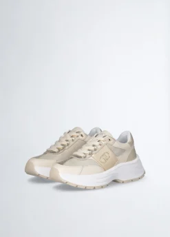 Liu Jo Sneakers en cuir et lurex|Femme Sneakers