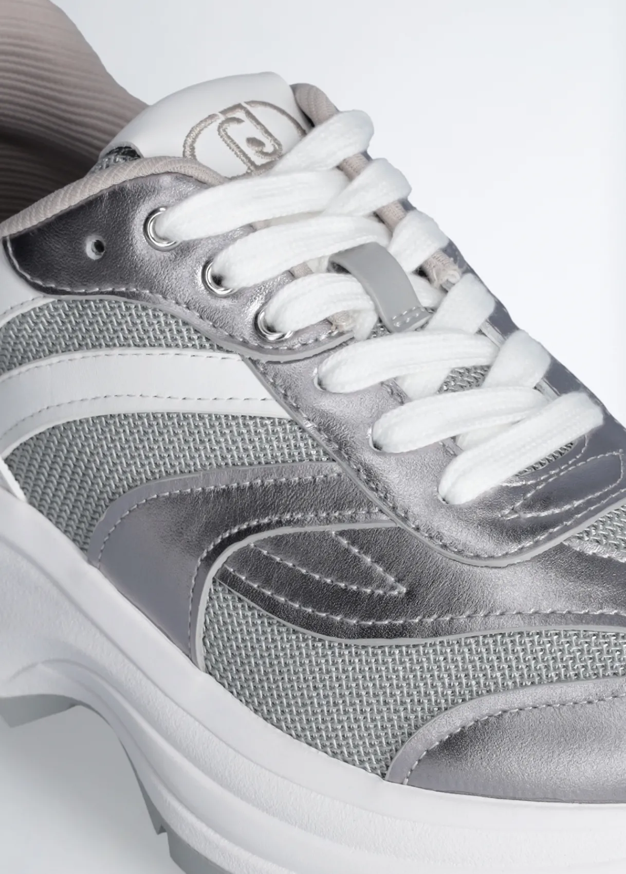 Liu Jo Sneakers en cuir et mesh brillant|Femme Sneakers