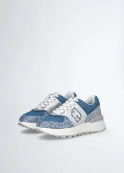 Liu Jo Sneakers en denim à strass|Femme Sneakers
