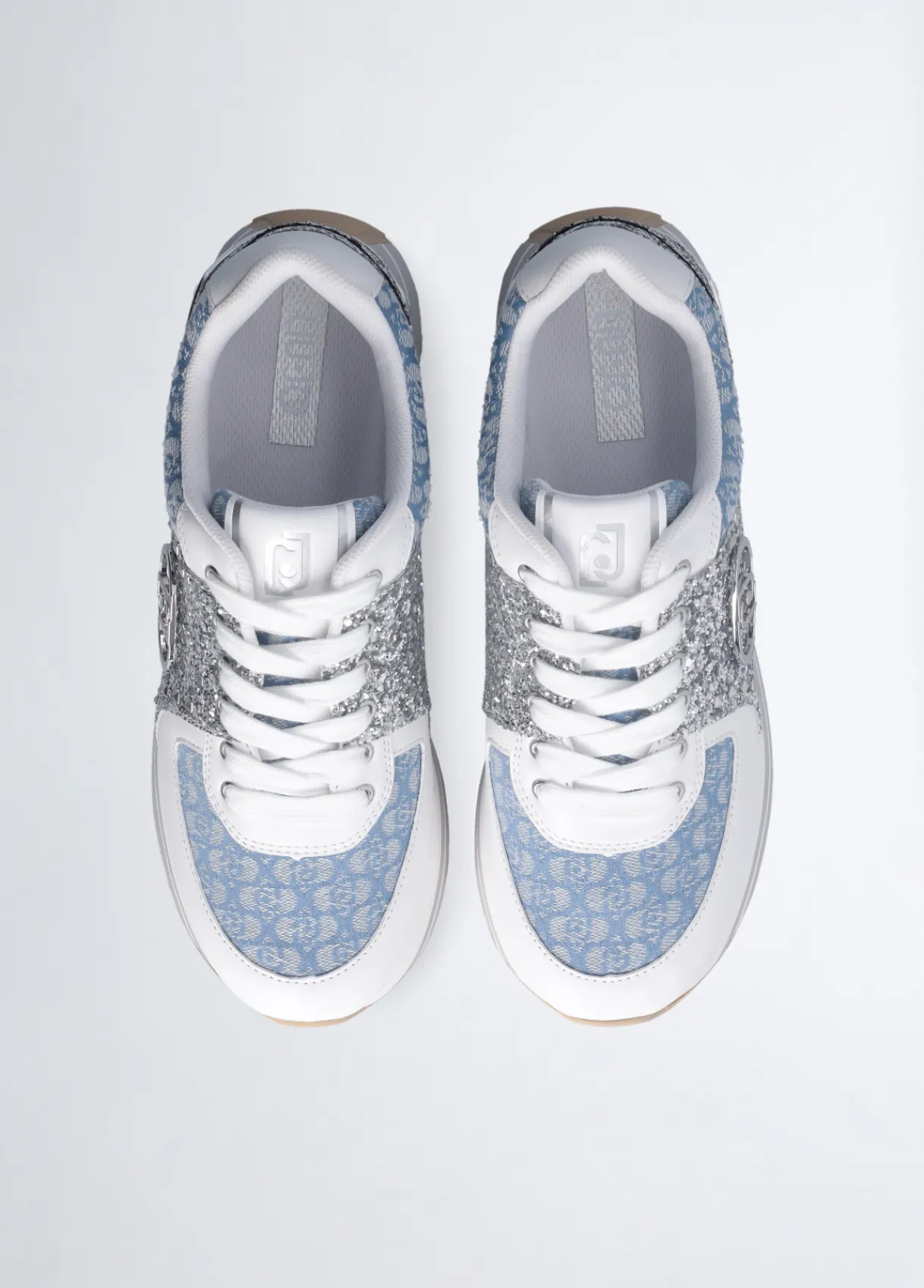 Liu Jo Sneakers en glitter et monogramme|Femme Sneakers