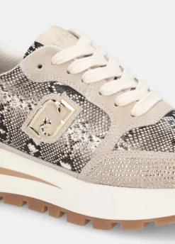 Liu Jo Sneakers en python avec strass|Femme Sneakers
