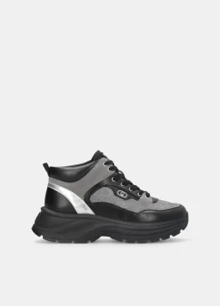 Liu Jo Sneakers mi-hautes en mesh glittéré|Femme Sneakers