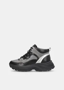 Liu Jo Sneakers mi-hautes en mesh glittéré|Femme Sneakers