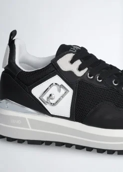 Liu Jo Sneakers plateforme en cuir et mesh|Femme Sneakers