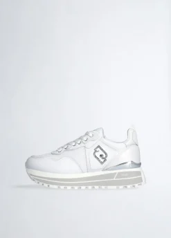 Liu Jo Sneakers plateforme en cuir et mesh|Femme Sneakers
