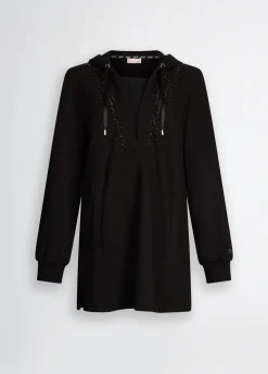 Liu Jo Sweat à capuche avec strass|Femme Sweat-Shirts