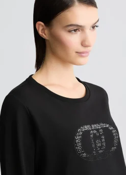 Liu Jo Sweat avec logo et strass|Femme Sweat-Shirts|Vêtements De Sport