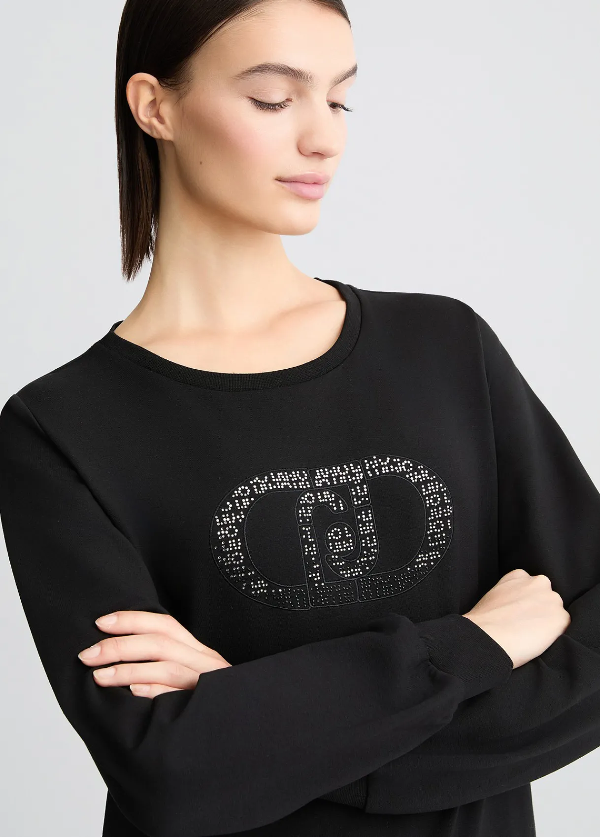 Liu Jo Sweat avec logo et strass|Femme Sweat-Shirts|Vêtements De Sport