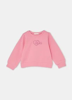 Liu Jo Sweat avec logo et strass|Enfant T-Shirts