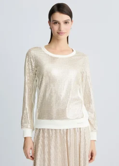 Liu Jo Sweat avec paillettes|Femme Sweat-Shirts|Vêtements De Sport