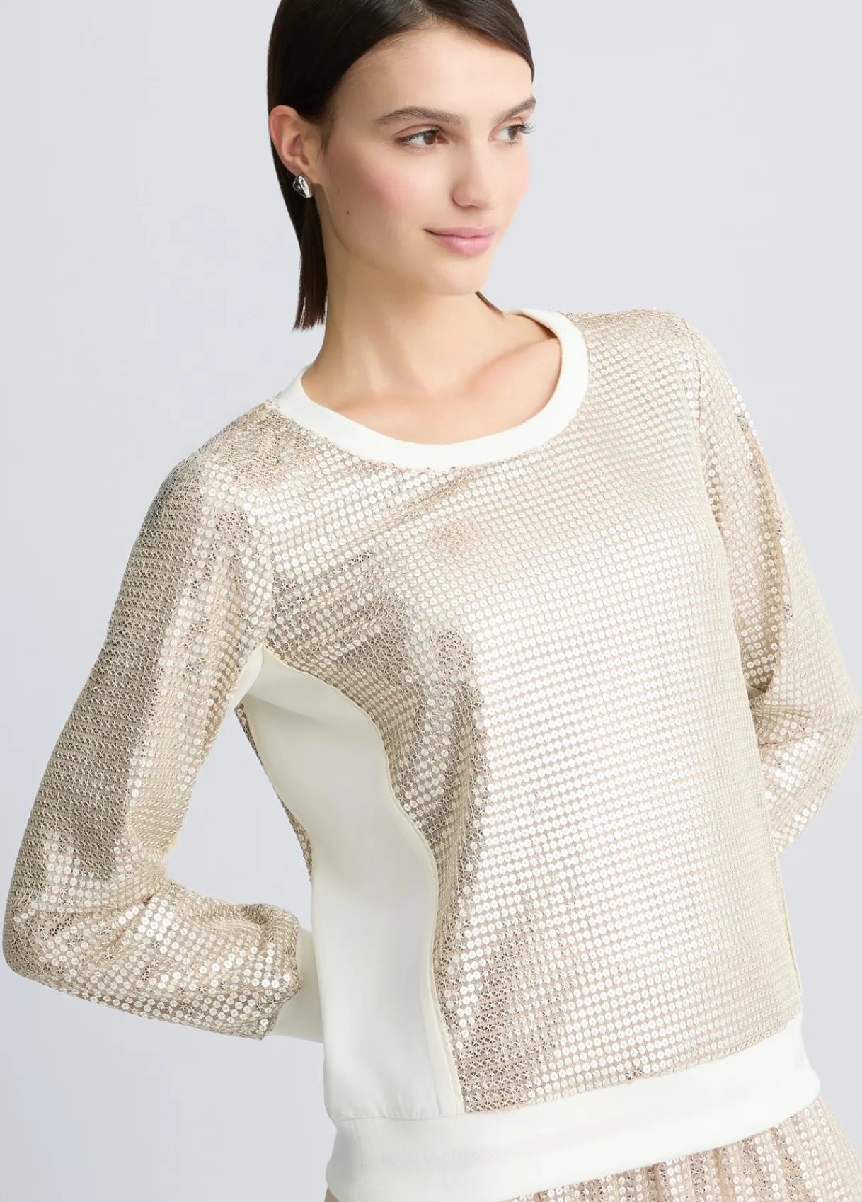 Liu Jo Sweat avec paillettes|Femme Sweat-Shirts|Vêtements De Sport