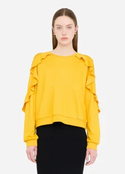 Liu Jo Sweat avec ruches|Femme Sweat-Shirts|Vêtements De Sport