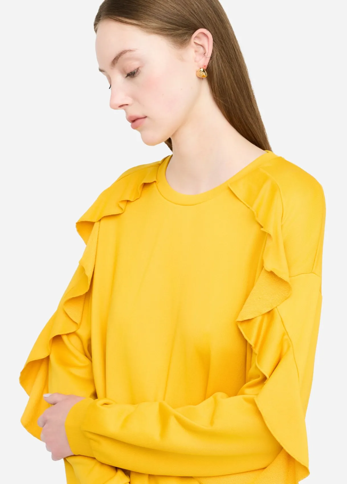 Liu Jo Sweat avec ruches|Femme Sweat-Shirts|Vêtements De Sport