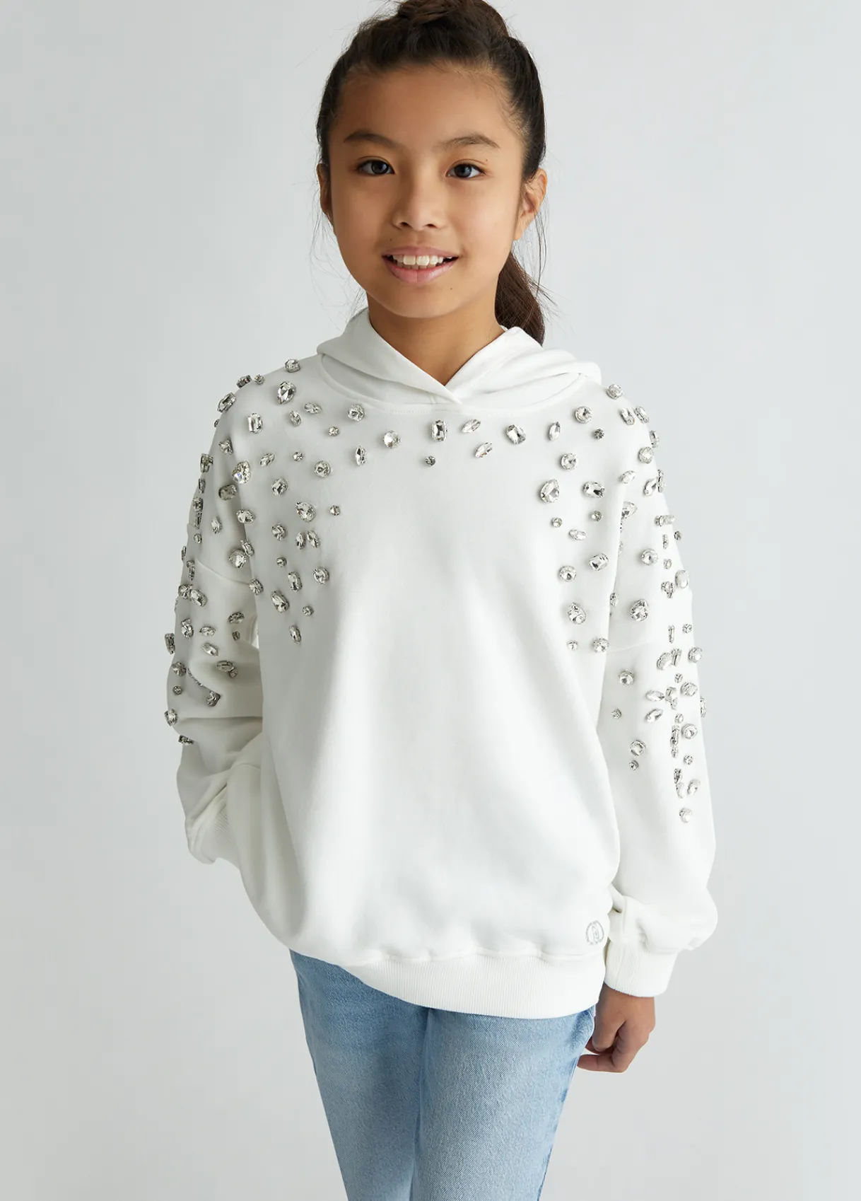 Liu Jo Sweat avec strass|Enfant Pull Et Sweatshirts