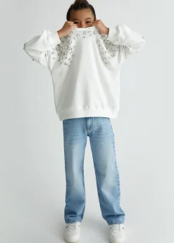 Liu Jo Sweat avec strass|Enfant Pull Et Sweatshirts