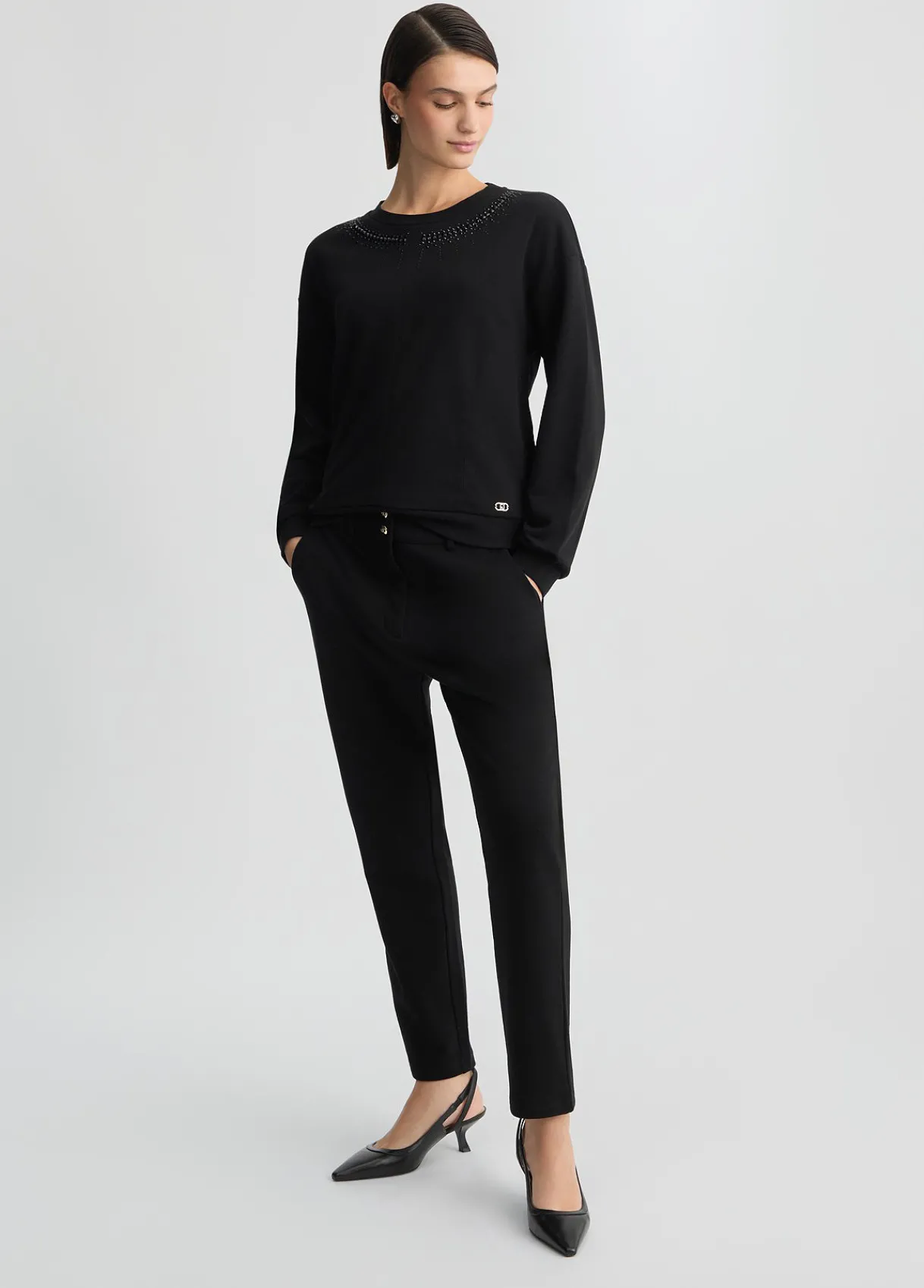 Liu Jo Sweat avec strass|Femme Sweat-Shirts|Vêtements De Sport