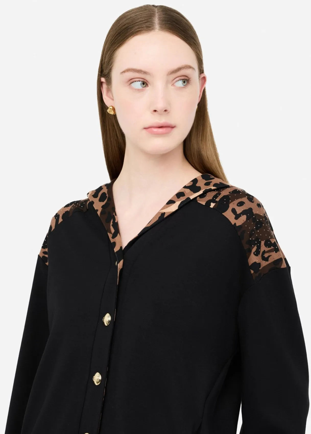 Liu Jo Sweat-shirt avec boutons|Femme Vêtements De Sport