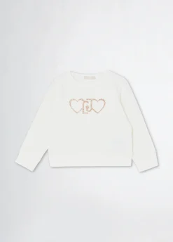 Liu Jo Sweat-shirt avec cœurs|Enfant T-Shirts