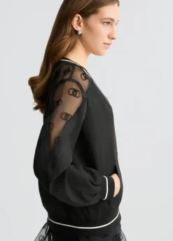 Liu Jo Sweat-shirt avec encolure en V|Femme Sweat-Shirts|Vêtements De Sport