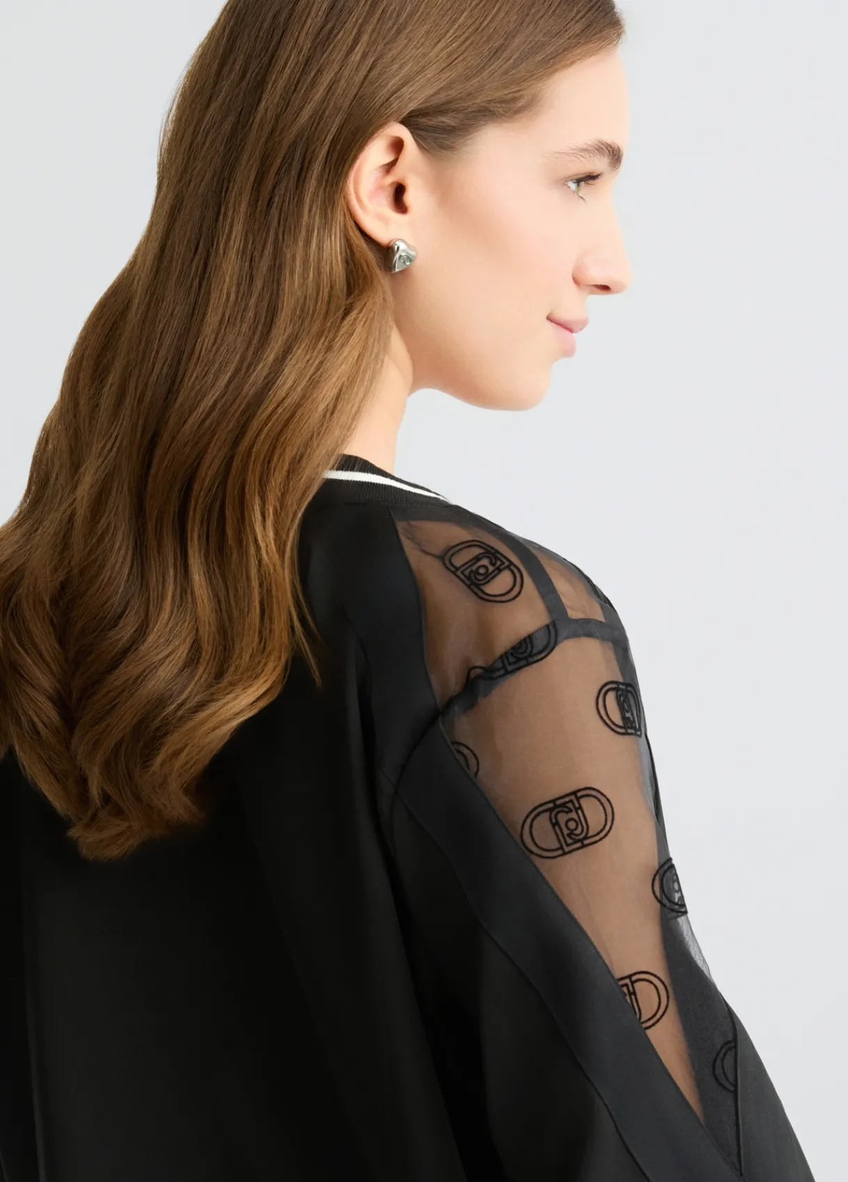 Liu Jo Sweat-shirt avec encolure en V|Femme Sweat-Shirts|Vêtements De Sport