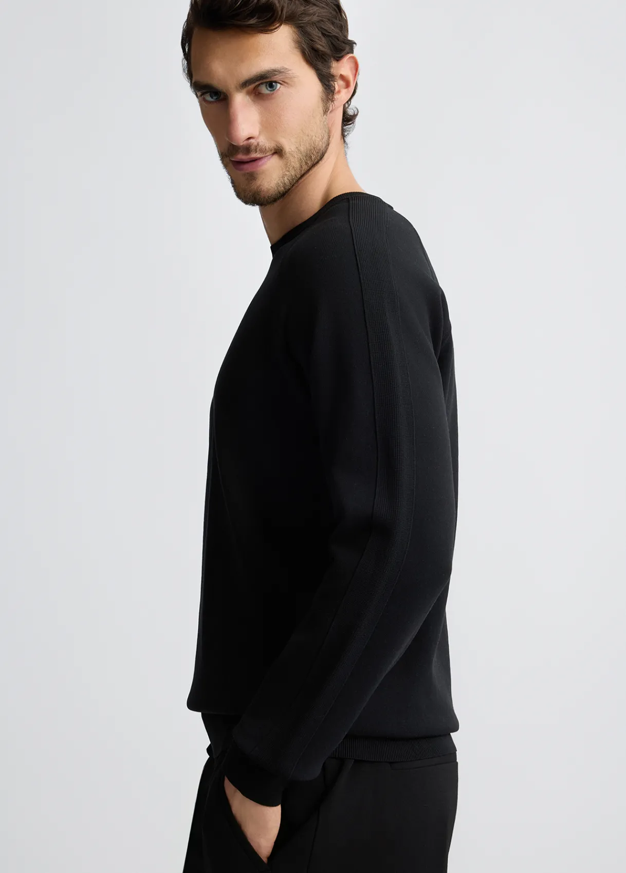 Liu Jo Sweat-shirt avec inserts en maille|Homme Pulls Et Sweaters
