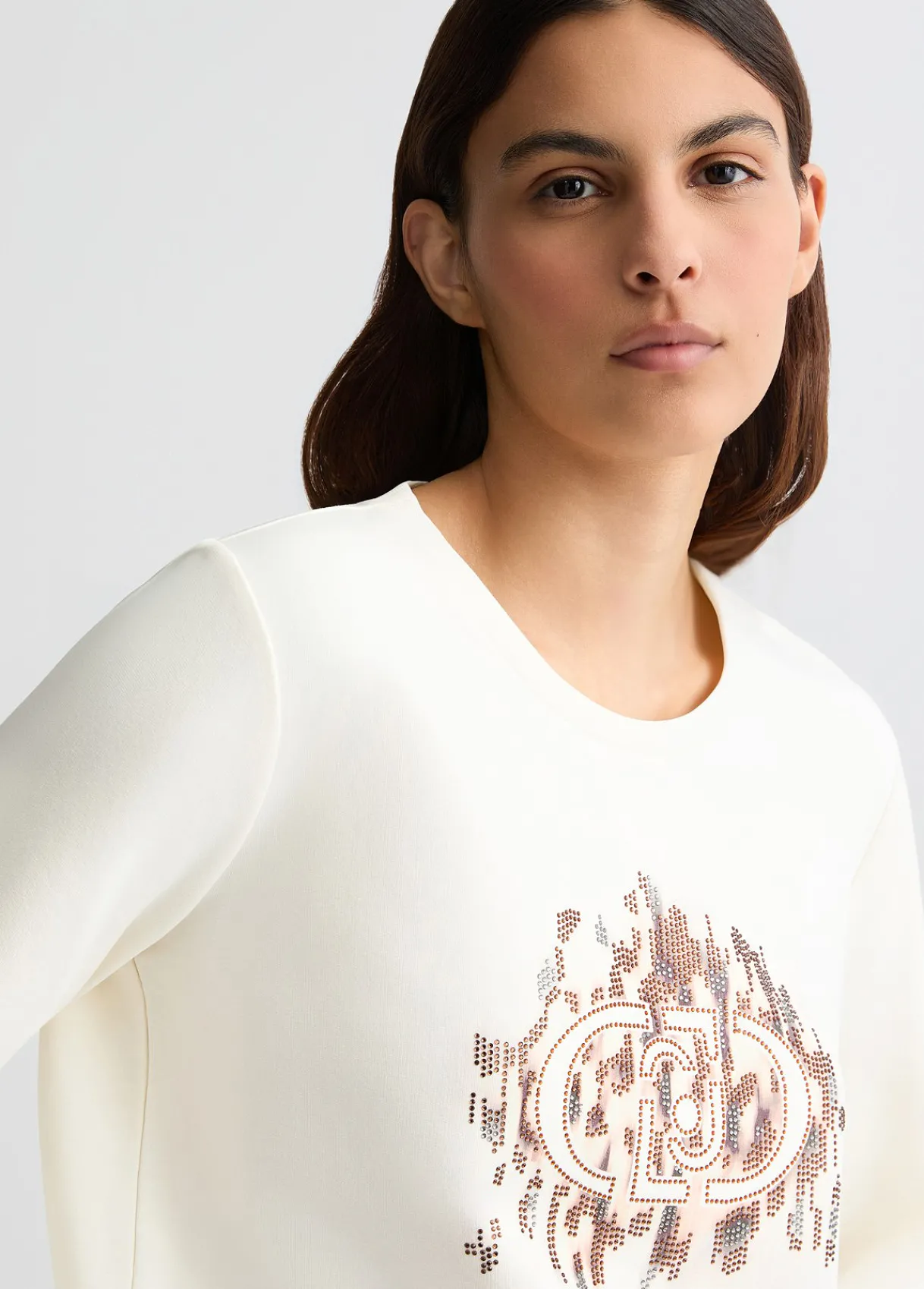 Liu Jo Sweat-shirt avec logo animalier et strass|Femme Sweat-Shirts|Vêtements De Sport