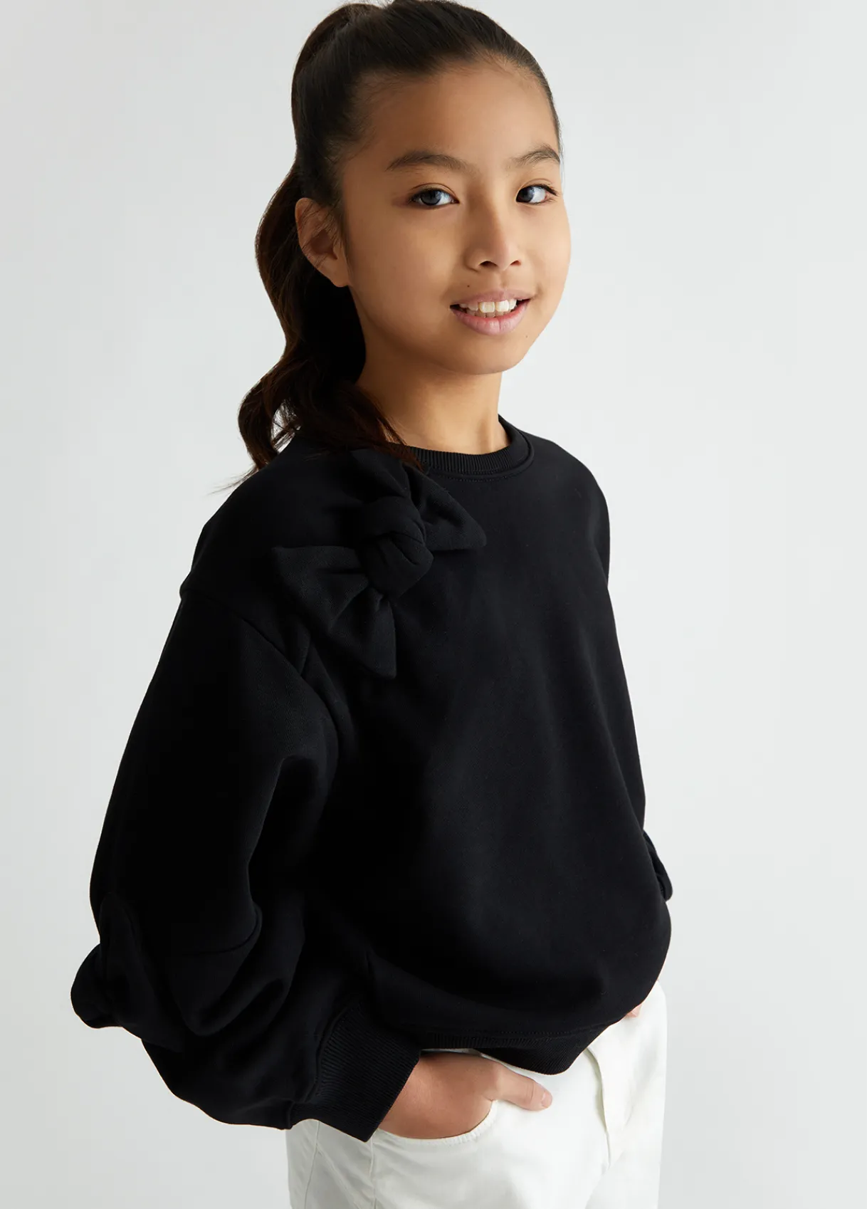 Liu Jo Sweat-shirt avec nœuds|Enfant Pull Et Sweatshirts