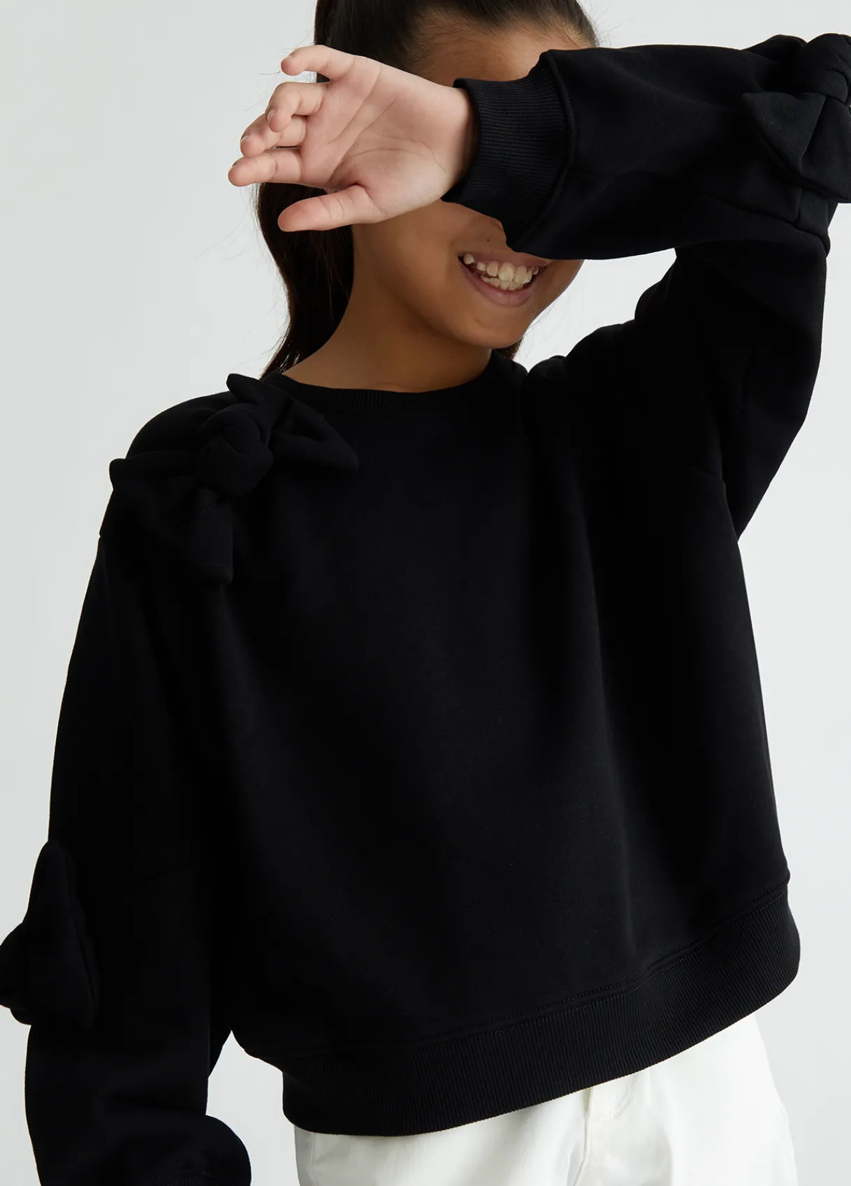 Liu Jo Sweat-shirt avec nœuds|Enfant Pull Et Sweatshirts