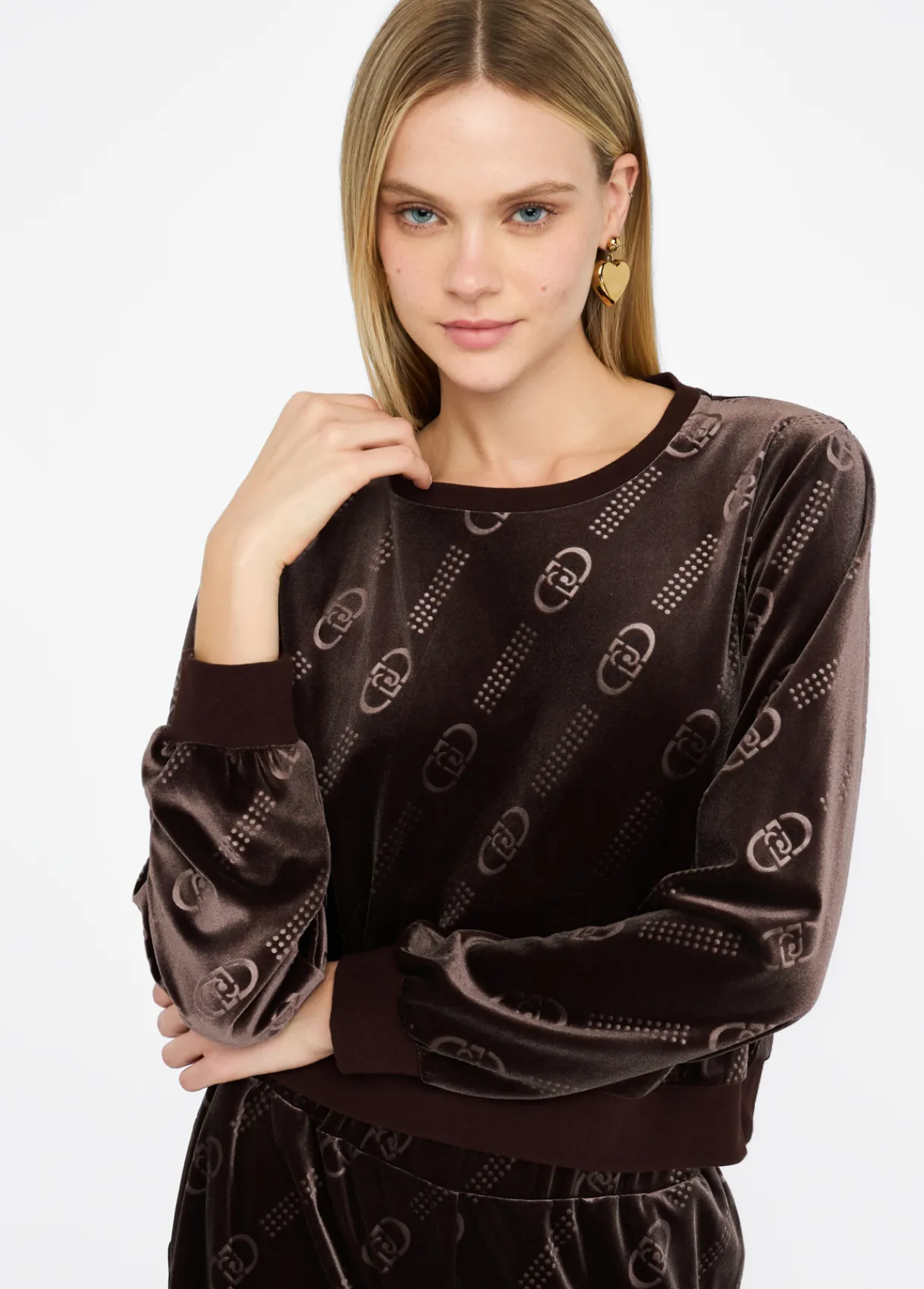 Liu Jo Sweat-shirt en chenille avec logo|Femme Vêtements De Sport