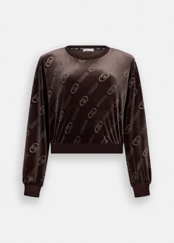 Liu Jo Sweat-shirt en chenille avec logo|Femme Vêtements De Sport