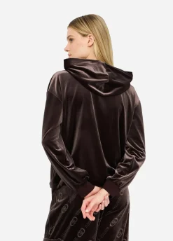 Liu Jo Sweat-shirt en chenille avec capuche|Femme Sweat-Shirts|Vêtements De Sport