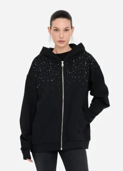 Liu Jo Sweat-shirt en coton avec strass|Femme Sweat-Shirts