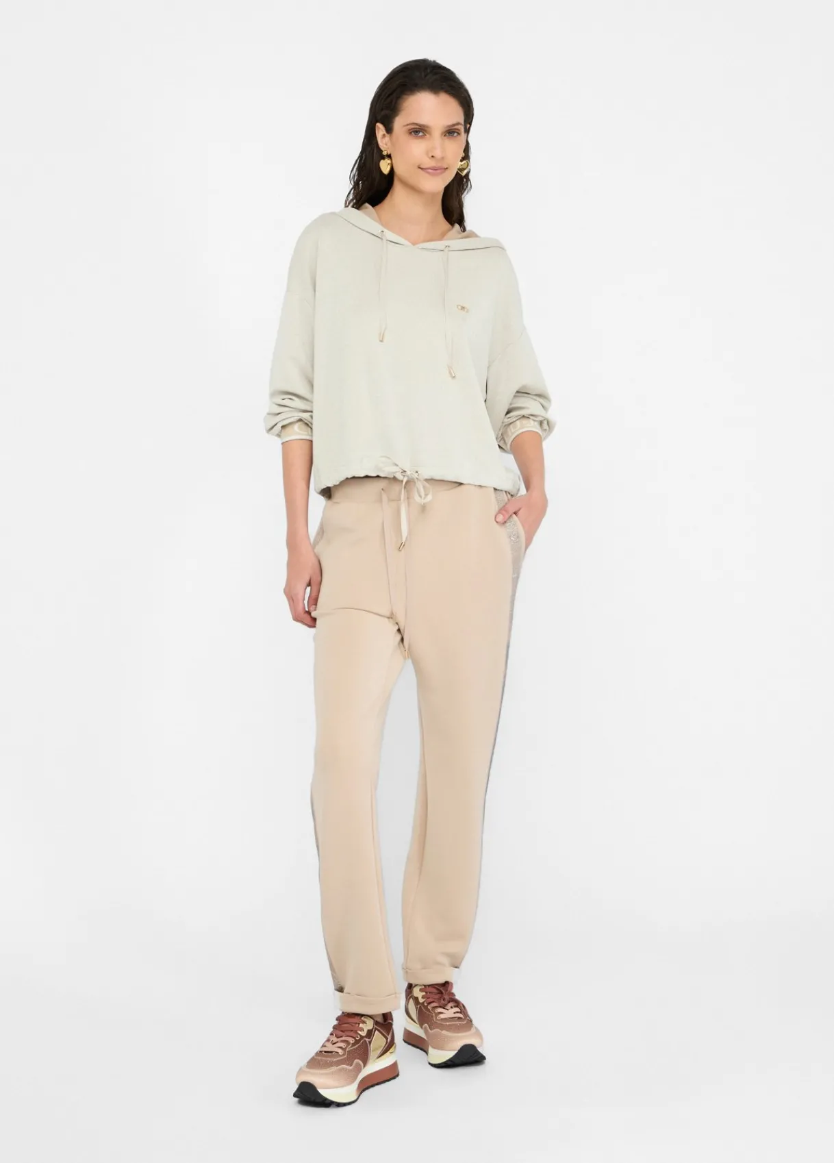Liu Jo Sweat-shirt Lurex® à capuche|Femme Sweat-Shirts|Vêtements De Sport