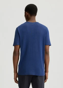 Liu Jo Tee-shirt en lin et coton|Homme Pulls Et Sweaters