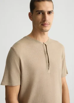 Liu Jo Tee-shirt en lin et coton|Homme Pulls Et Sweaters