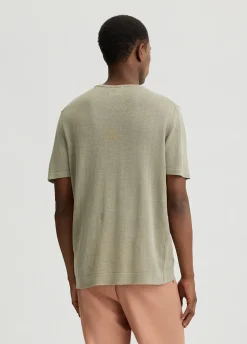 Liu Jo Tee-shirt en lin et coton|Homme Pulls Et Sweaters